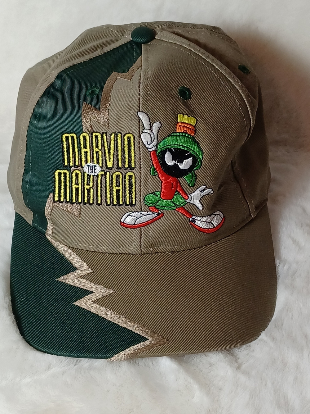 Marvin the Martian Baseball Cap - Olive & Dark Green